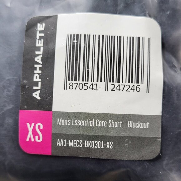 Alphalete Men's Shorts Size XS Blackout Essential Core Jogging Sports Activewear - Picture 7 of 7